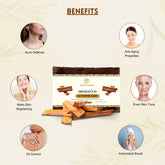 Vagad’s Herbal Sandalwood & Honey Herbal Bathing Soap – Natural, Moisturizing & Calming Ayurvedic Soap Bar for Glowing, Soft, and Nourished Skin (No Parabens, No Sulphates - 125gm (Pack of 3)
